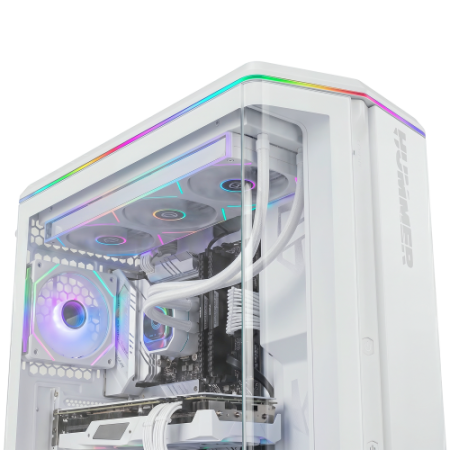NOX Hummer Semitorre ATX cristal curvo ARGB Blnc
