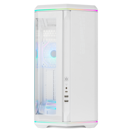 NOX Hummer Semitorre ATX cristal curvo ARGB Blnc