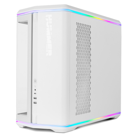 NOX Hummer Semitorre ATX cristal curvo ARGB Blnc