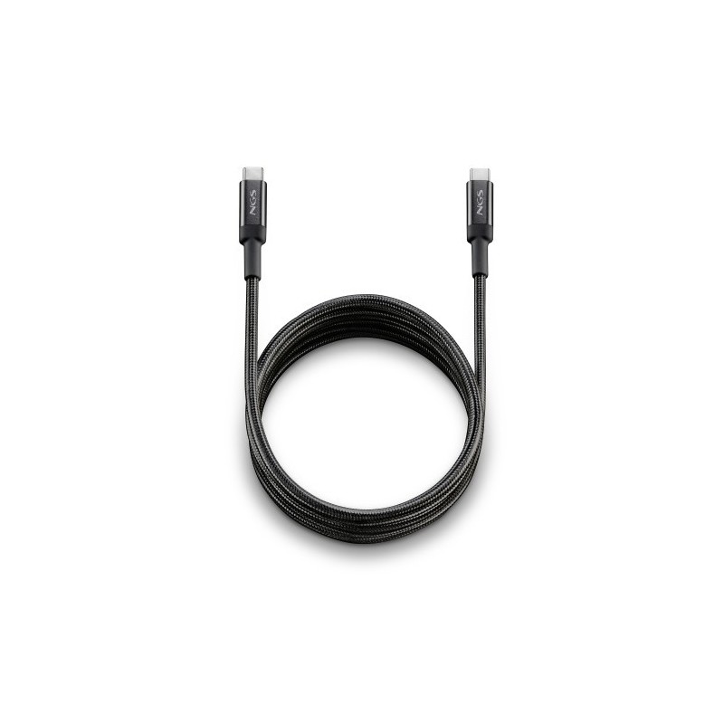 NGS KNOT 100W-3 cable USB USB 2.0 3 m USB C 0,48 Gbit/s Negro