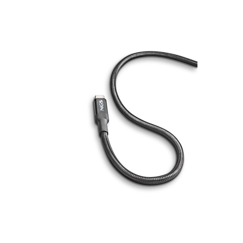 NGS KNOT 65W-3 cable USB USB 2.0 3 m USB C 0,48 Gbit/s Negro