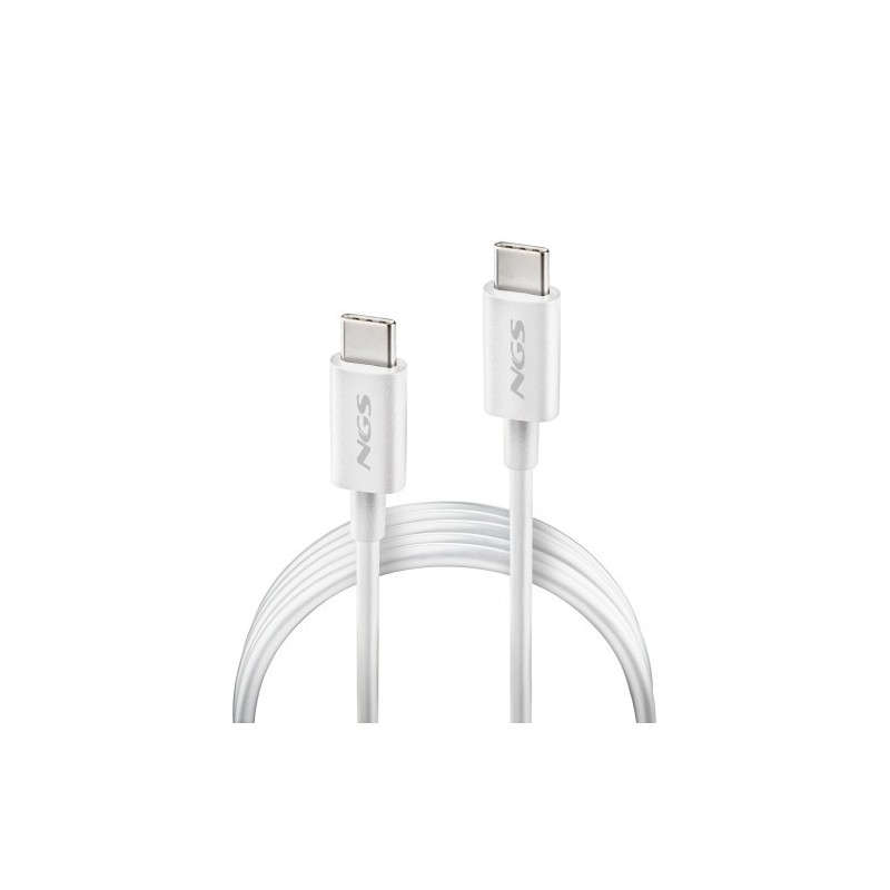 NGS ZYRO 60W-1 cable USB USB 2.0 1 m USB C 0,48 Gbit/s Blanco