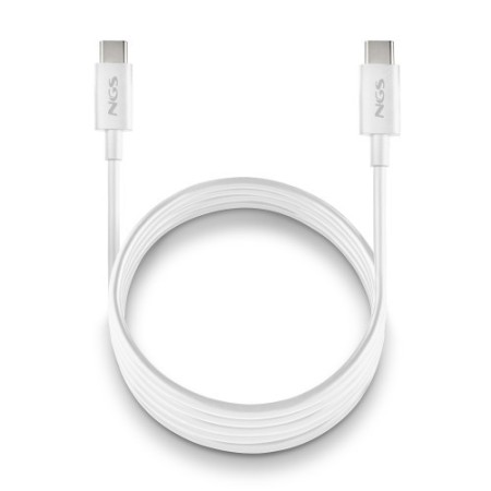 NGS ZYRO 60W-1 cable USB USB 2.0 1 m USB C 0,48 Gbit/s Blanco