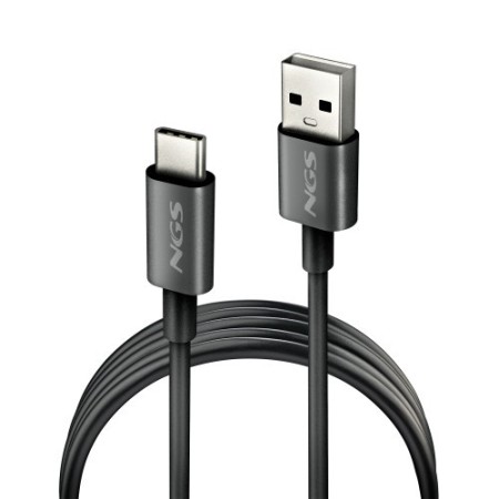 NGS ZYRO-AC cable USB USB 2.0 1 m USB A USB C 0,48 Gbit/s Negro