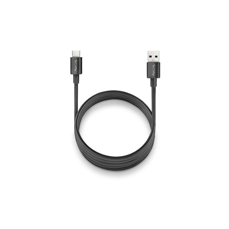 NGS ZYRO-AC cable USB USB 2.0 1 m USB A USB C 0,48 Gbit/s Negro