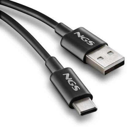 NGS ZYRO-AC cable USB USB 2.0 1 m USB A USB C 0,48 Gbit/s Negro