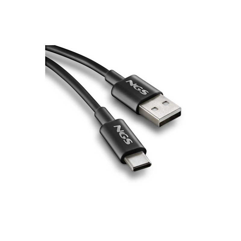 NGS ZYRO-AC cable USB USB 2.0 1 m USB A USB C 0,48 Gbit/s Negro
