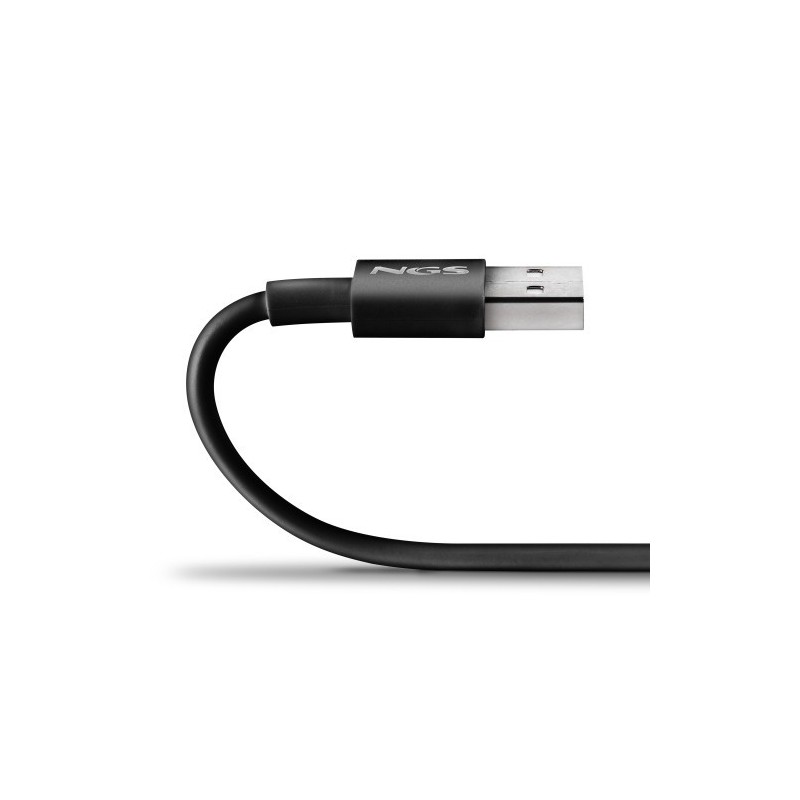 NGS ZYRO-AC cable USB USB 2.0 1 m USB A USB C 0,48 Gbit/s Negro