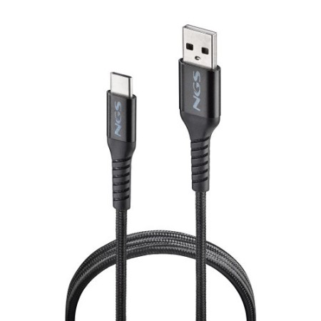 NGS KNOT-AC cable USB USB 2.0 1 m USB A USB C 0,48 Gbit/s 100 W Negro