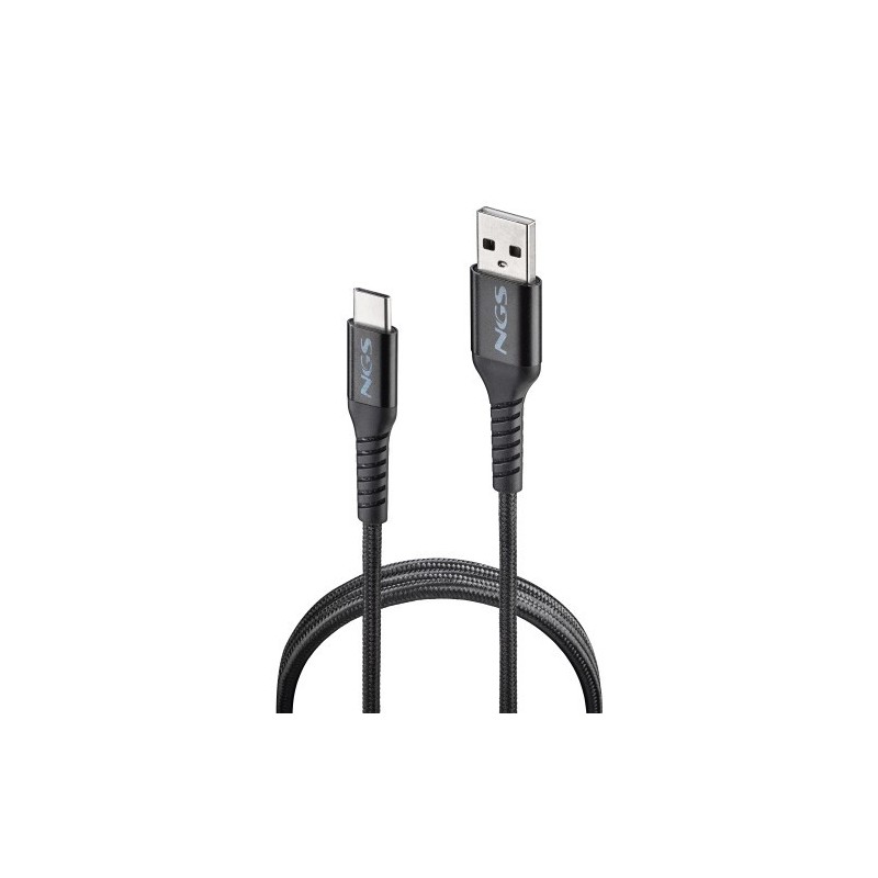NGS KNOT-AC cable USB USB 2.0 1 m USB A USB C 0,48 Gbit/s 100 W Negro