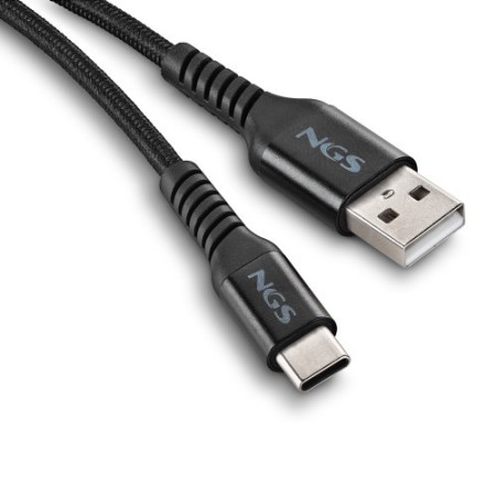 NGS KNOT-AC cable USB USB 2.0 1 m USB A USB C 0,48 Gbit/s 100 W Negro