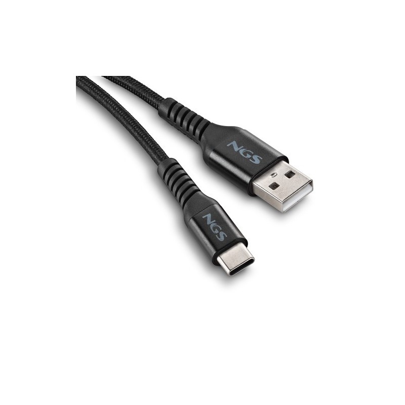 NGS KNOT-AC cable USB USB 2.0 1 m USB A USB C 0,48 Gbit/s 100 W Negro