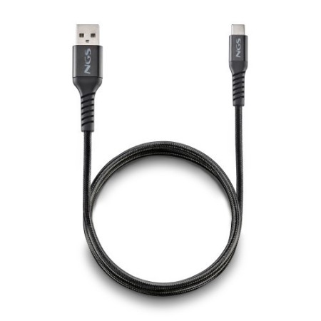 NGS KNOT-AC cable USB USB 2.0 1 m USB A USB C 0,48 Gbit/s 100 W Negro