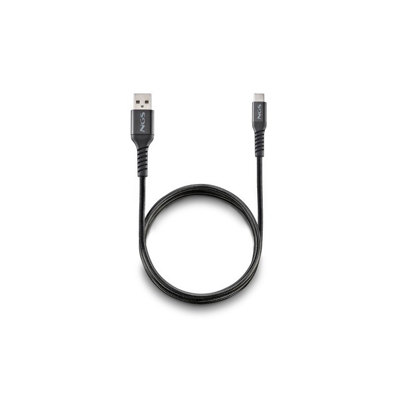 NGS KNOT-AC cable USB USB 2.0 1 m USB A USB C 0,48 Gbit/s 100 W Negro