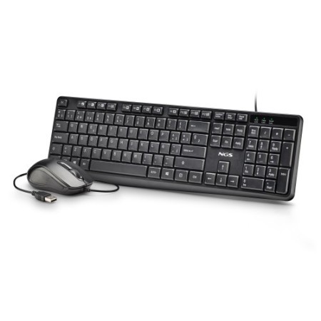 NGS COCOA KIT V2 teclado Ratón incluido Universal USB QWERTY Español Negro