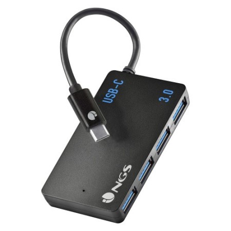 NGS WONDER IHUB4 USB 3.2 Gen 1 (3.1 Gen 1) Type-A 480 Mbit/s Negro