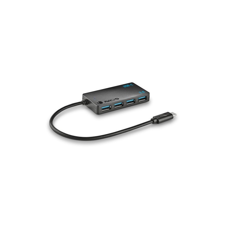 NGS WONDER IHUB4 USB 3.2 Gen 1 (3.1 Gen 1) Type-A 480 Mbit/s Negro