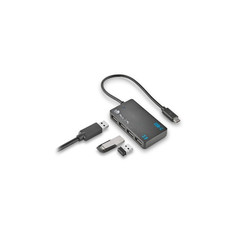 NGS WONDER IHUB4 USB 3.2 Gen 1 (3.1 Gen 1) Type-A 480 Mbit/s Negro