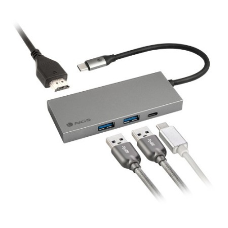 NGS WONDER DOCK4 PRO Alámbrico USB 3.2 Gen 1 (3.1 Gen 1) Type-C Aluminio