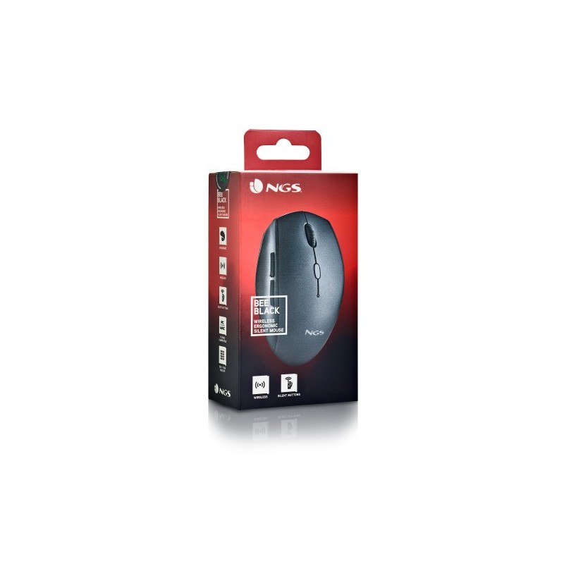 NGS BEE ratón Oficina mano derecha RF inalámbrico Óptico 1600 DPI