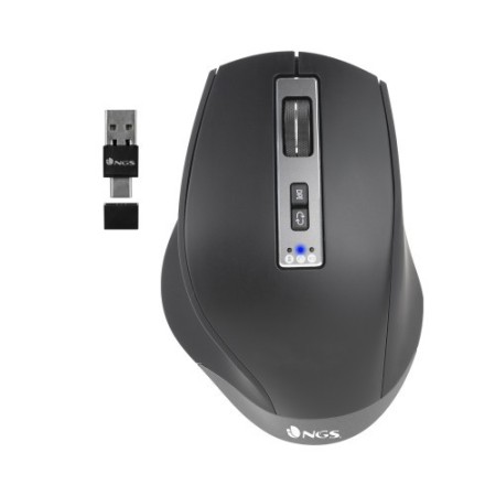 NGS BLUR-RB ratón Juego mano derecha Bluetooth + USB Type-A 3200 DPI