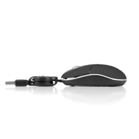 NGS SIN ratón Viajes Ambidextro USB tipo A Óptico 1000 DPI