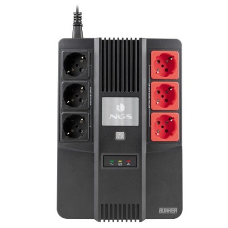 NGS Fortress Bunker sistema de alimentación ininterrumpida (UPS) En espera (Fuera de línea) o Standby (Offline) 0,6 kVA 350 W 6 