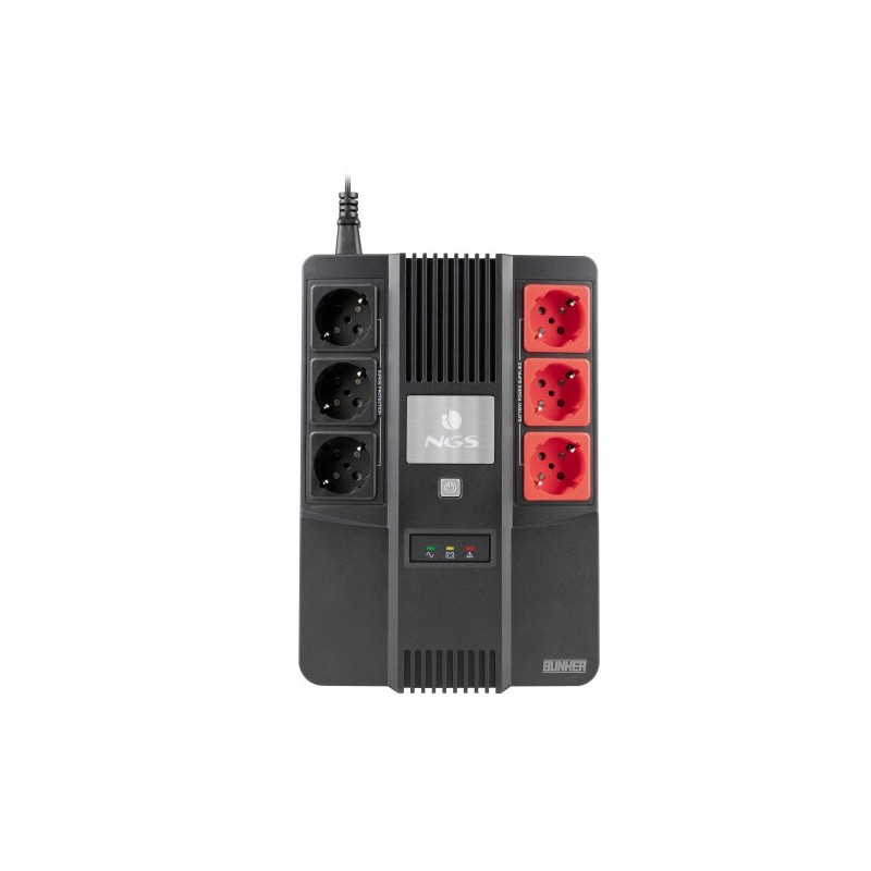 NGS Fortress Bunker sistema de alimentación ininterrumpida (UPS) En espera (Fuera de línea) o Standby (Offline) 0,6 kVA 350 W 6 