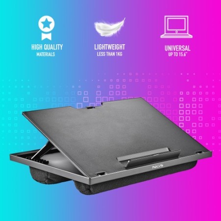 NGS LAPNEST almohadilla fría 39,6 cm (15.6″) Negro