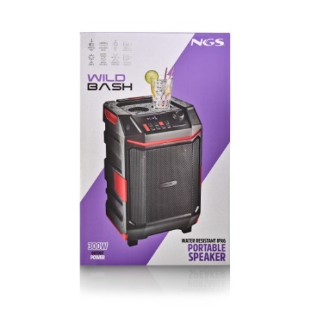 NGS WILD BASH Altavoz portátil estéreo Negro 50 W
