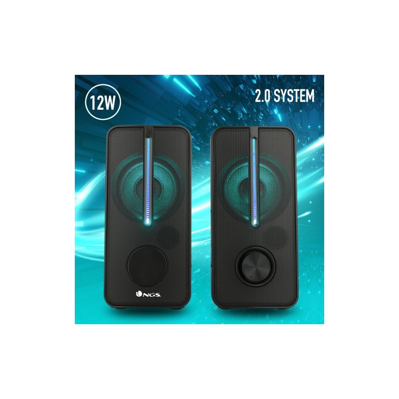 NGS GSX-150 Negro Inalámbrico 12 W