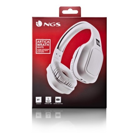 NGS ARTICA WRATH Auriculares Inalámbrico y alámbrico Diadema Llamadas/Música USB Tipo C Bluetooth Blanco
