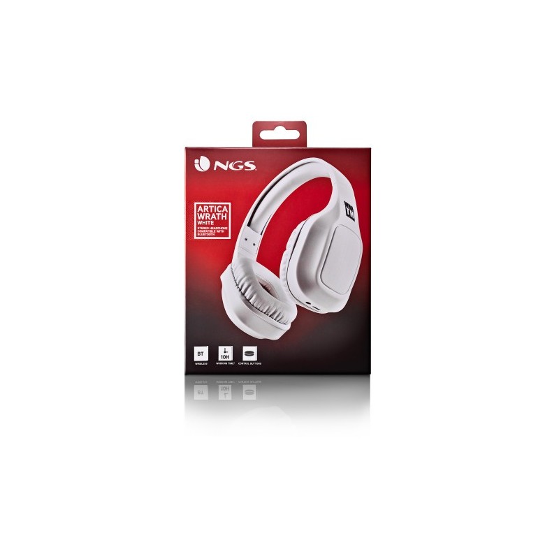 NGS ARTICA WRATH Auriculares Inalámbrico y alámbrico Diadema Llamadas/Música USB Tipo C Bluetooth Blanco