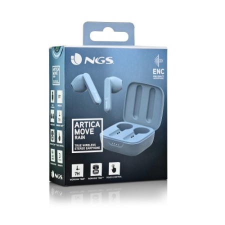 NGS ARTICA MOVE Auriculares Inalámbrico Dentro de oído Llamadas/Música Bluetooth Azul claro