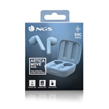 NGS ARTICA MOVE Auriculares Inalámbrico Dentro de oído Llamadas/Música Bluetooth Azul claro