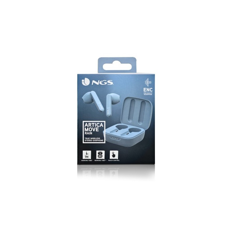 NGS ARTICA MOVE Auriculares Inalámbrico Dentro de oído Llamadas/Música Bluetooth Azul claro
