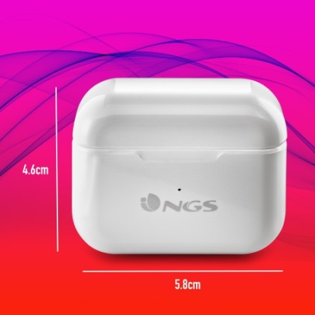 NGS ARTICA BLOOM Auriculares Inalámbrico Dentro de oído Llamadas/Música USB Tipo C Bluetooth Blanco