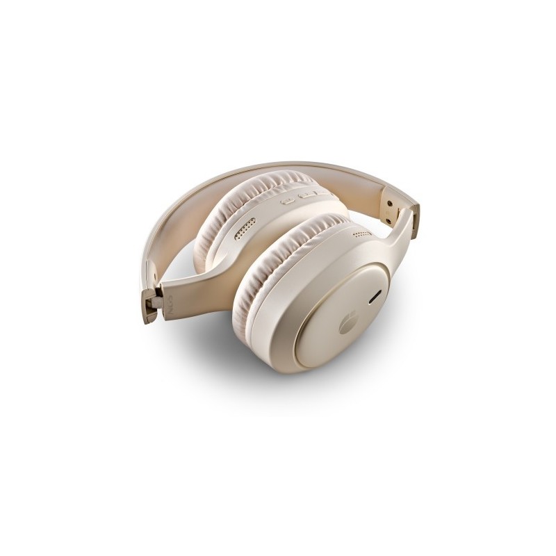 NGS Artica Tempest Beige Auriculares Inalámbrico y alámbrico Diadema Llamadas/Música USB Tipo C Bluetooth