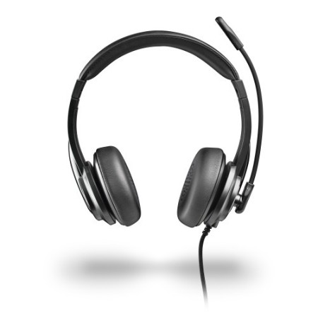 NGS VOX605 USB-C Auriculares Alámbrico Diadema Llamadas/Música USB Tipo C Negro