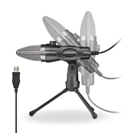 NGS MS120 USB Negro Micrófono para crear podcasts