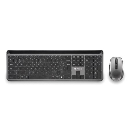 NGS ECLIPSE teclado Ratón incluido Hogar / Oficina RF Wireless + Bluetooth QWERTY Inglés Gris