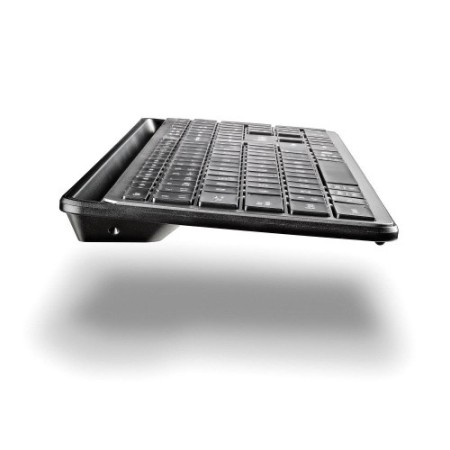 NGS ECLIPSE teclado Ratón incluido Hogar / Oficina RF Wireless + Bluetooth QWERTY Inglés Gris