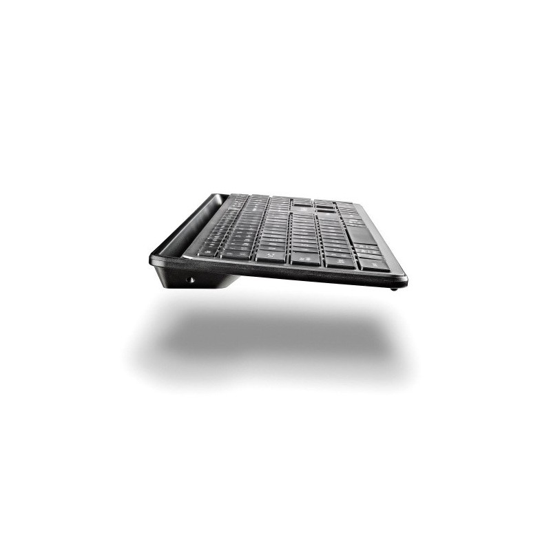 NGS ECLIPSE teclado Ratón incluido Hogar / Oficina RF Wireless + Bluetooth QWERTY Inglés Gris