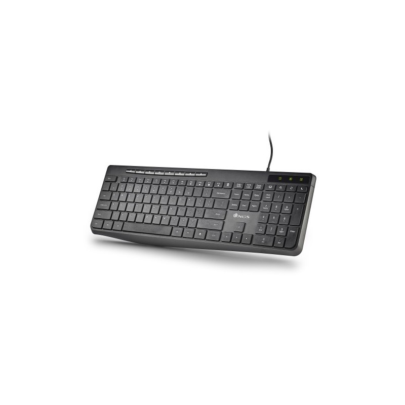 NGS SPECTRA (QUERTY, ES) teclado Hogar / Oficina USB QWERTY Español Negro