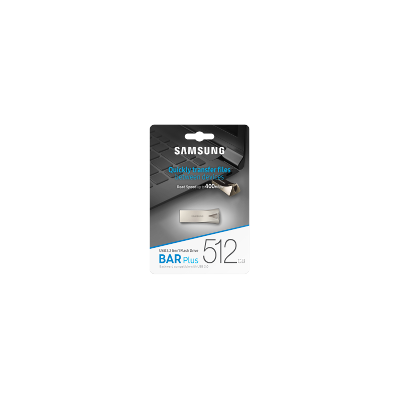 Samsung MUF-512BE unidad flash USB 512 GB USB tipo A 3.2 Gen 1 (3.1 Gen 1) Plata