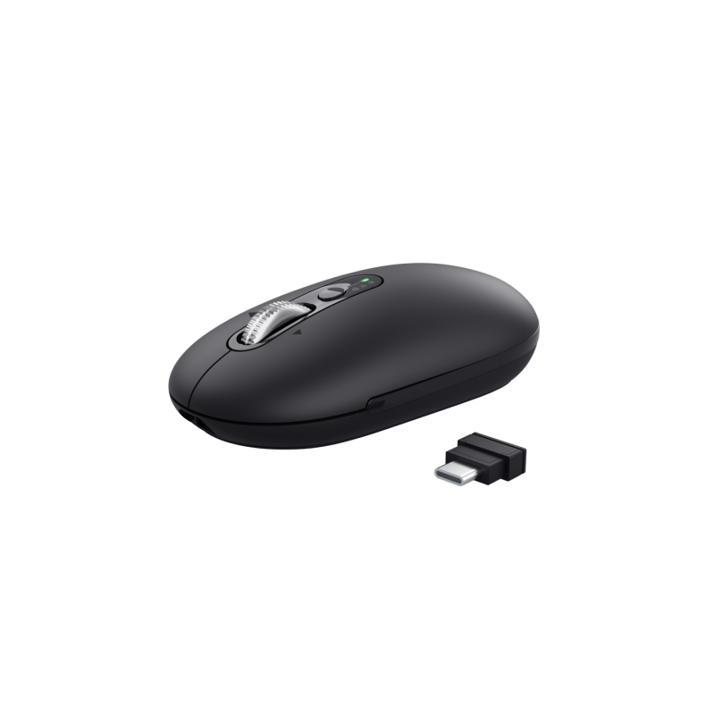 Trust Seron Slim Multi ratón Oficina Ambidextro RF Wireless + Bluetooth Óptico 3200 DPI