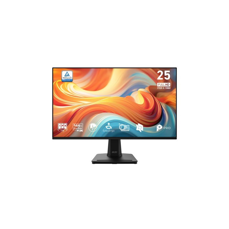 MSI Pro MP251 E14L pantalla para PC 62,2 cm (24.5″) 1920 x 1080 Pixeles Full HD Negro