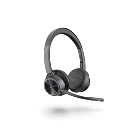 HP Poly Auriculares Poly VOYAGER 4320-M certificados para Microsoft Teams con base de carga