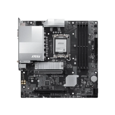PLACA MSI PRO B860M-P WIFI6E,INTEL,1851,B860,4DDR5,256GB,1HDMI+1DP+1VGA,4SATA3+2M.2,2.5GBLAN+WIFI6E+BT5.3,6USB3.2,MATX