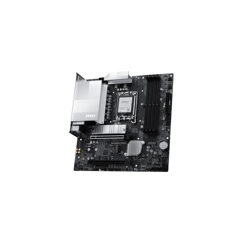 PLACA MSI PRO B860M-P WIFI6E,INTEL,1851,B860,4DDR5,256GB,1HDMI+1DP+1VGA,4SATA3+2M.2,2.5GBLAN+WIFI6E+BT5.3,6USB3.2,MATX